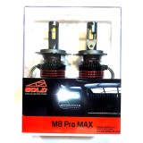 لامپ هدلایت خودرو پایه H4 ام 8 پرو مکس M8 Pro Max GOLD